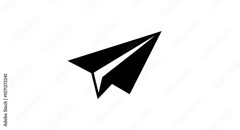 Paper airplane in flight isolated on a transparent background Paper airplane in flight isolated on a transparent background