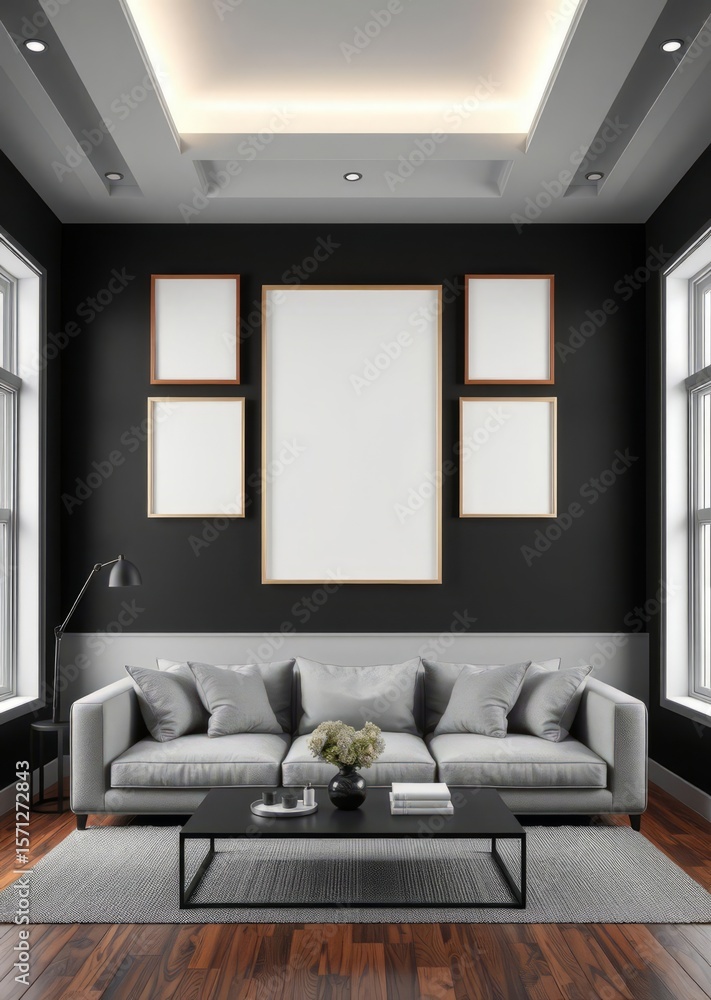 Fototapeta premium Hall of the restaurant Empty room interior design architecture blank design room