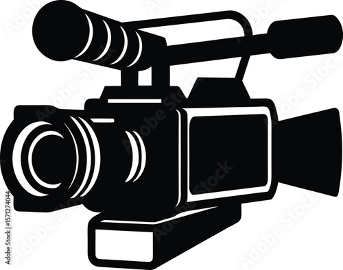 news camera on white background.eps