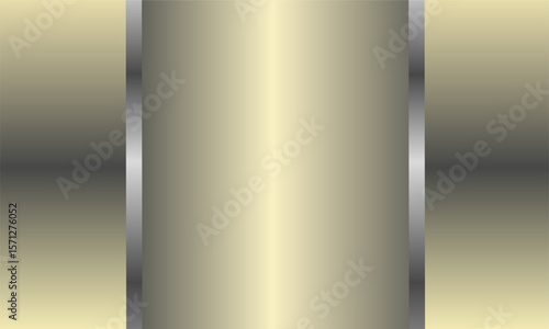gold metal background with gold ribbon