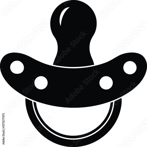 pacifier on white background.eps