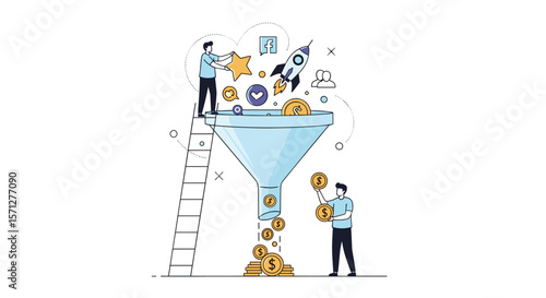 Building and optimizing effective business sales funnels for growth and profitability