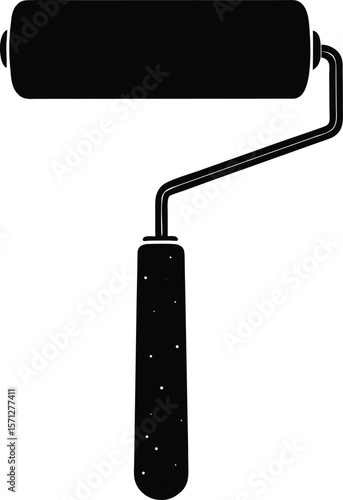 paint roller on white background.eps