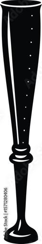 peg leg on white background.eps