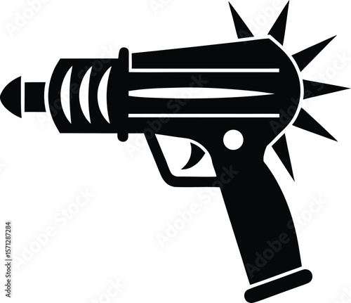 ray gun on white background.eps
