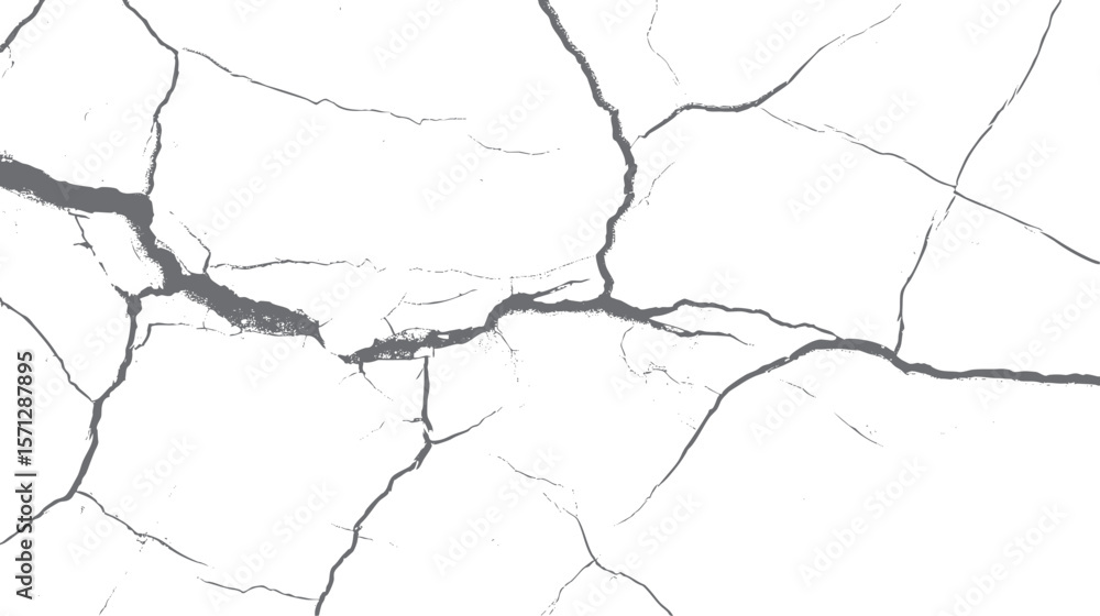Obraz premium Grunge crack texture with detailed fractures. Broken surface background for design. Best for rustic, old and textured overlays.
