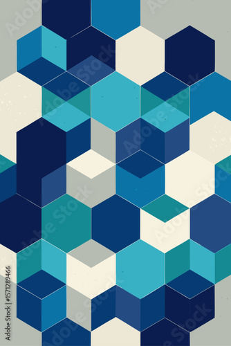 Geometric Hexagonal Pattern abstract hexagons