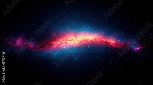 Cosmic nebula, vibrant colors, deep space