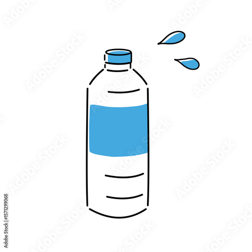 ペットボトルの水のイラスト
