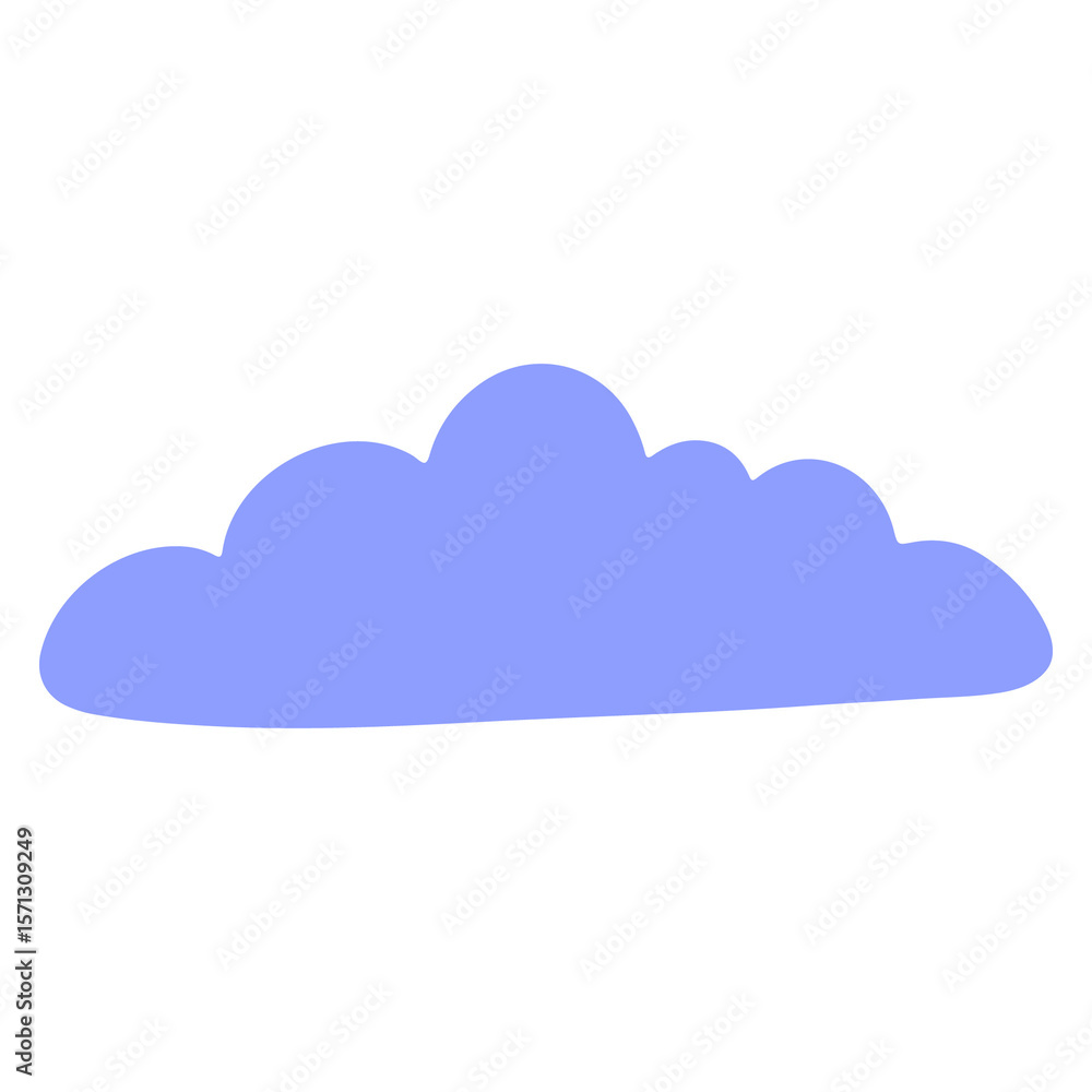 Simple blue cloud Simple blue cloud