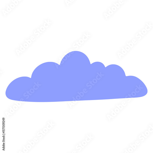 Simple blue cloud 