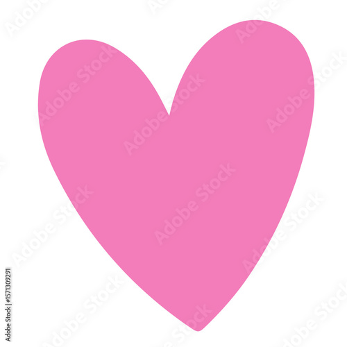 Pastel pink heart symbol