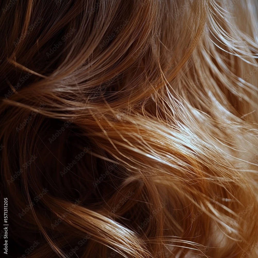 Naklejka premium Dry and messy hair in close up view