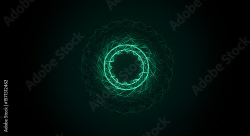 abstract green circle background