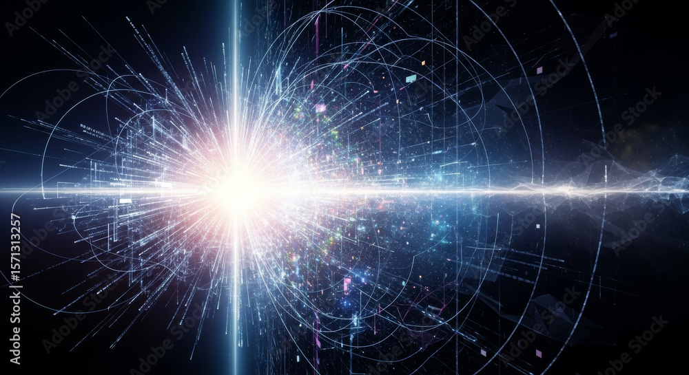 Obraz premium Information Entropy Bloom