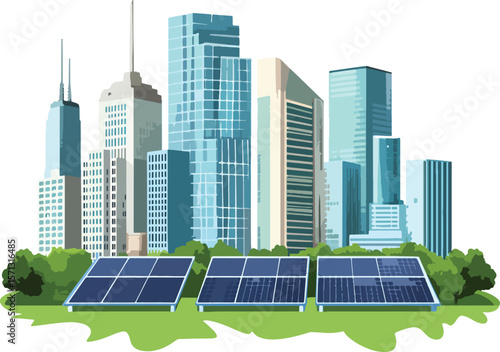 green city skyline