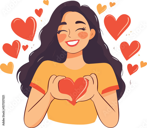 girl with heart