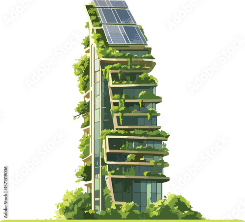 modern building with green roof