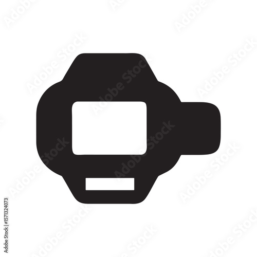 Sleek Digital Pedometer Icon Fitness Tracker, Step Counter, Activity Monitor, Health Gadget, Exercise Device