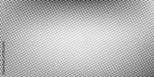 Set of halftone dots gradient pattern texture isolated on white background. Straight dotted spots using halftone circle dot raster texture. Vector blot half tone collection.