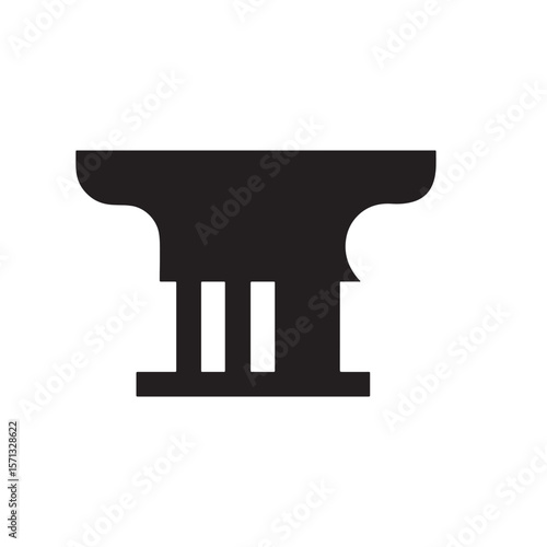 Classic Architectural Column Capital Design Element Illustration