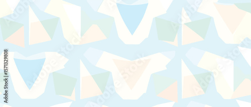 Pastel Geometric Shapes abstract background