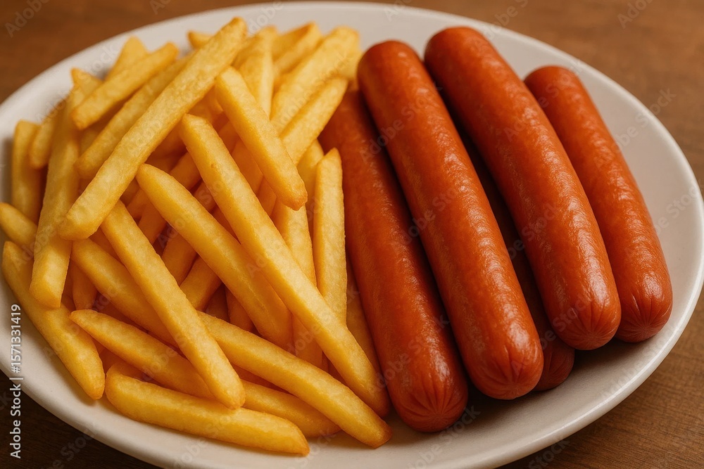 A Perfect Match on a White Plate A Perfect Match on a White Plate