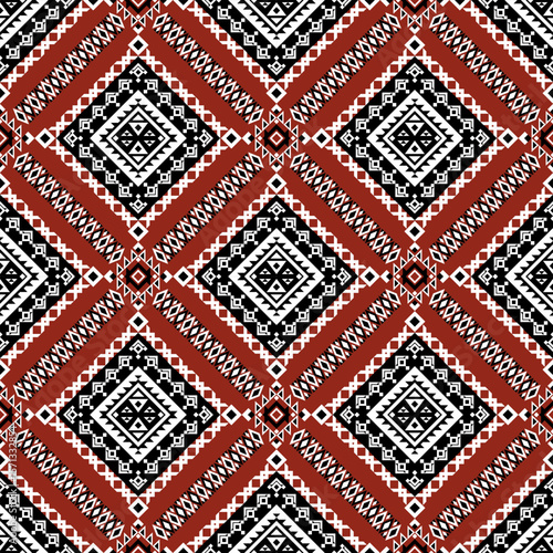Kilim Pattern Seamless Design - Traditional Kilim Rug Print Digital Background - Persian Kilim Style Motif for Textile Fabric Wallpaper Decor