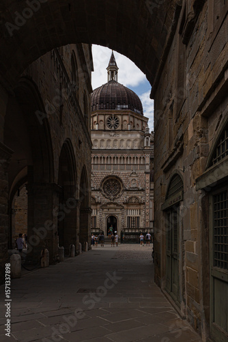 Cappella Colleoni viewed from Piazza Vecchia in Bergamo Alta