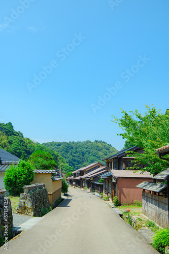 島根県　石見銀山の町並み