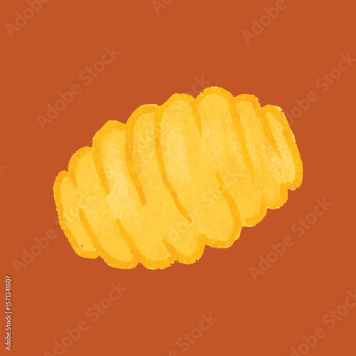 Pasta Types Illustration Gnocchi
