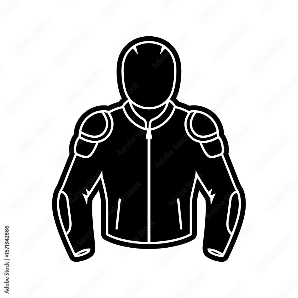 Motorcycle jacket illustration Motorcycle jacket illustration