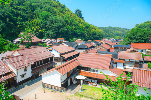 Fototapeta 島根県 石見銀山の町並み