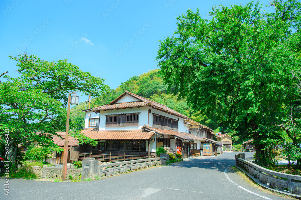 Fototapeta premium 島根県 石見銀山の町並み