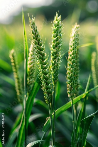 Golden light and shadow on a sunny field