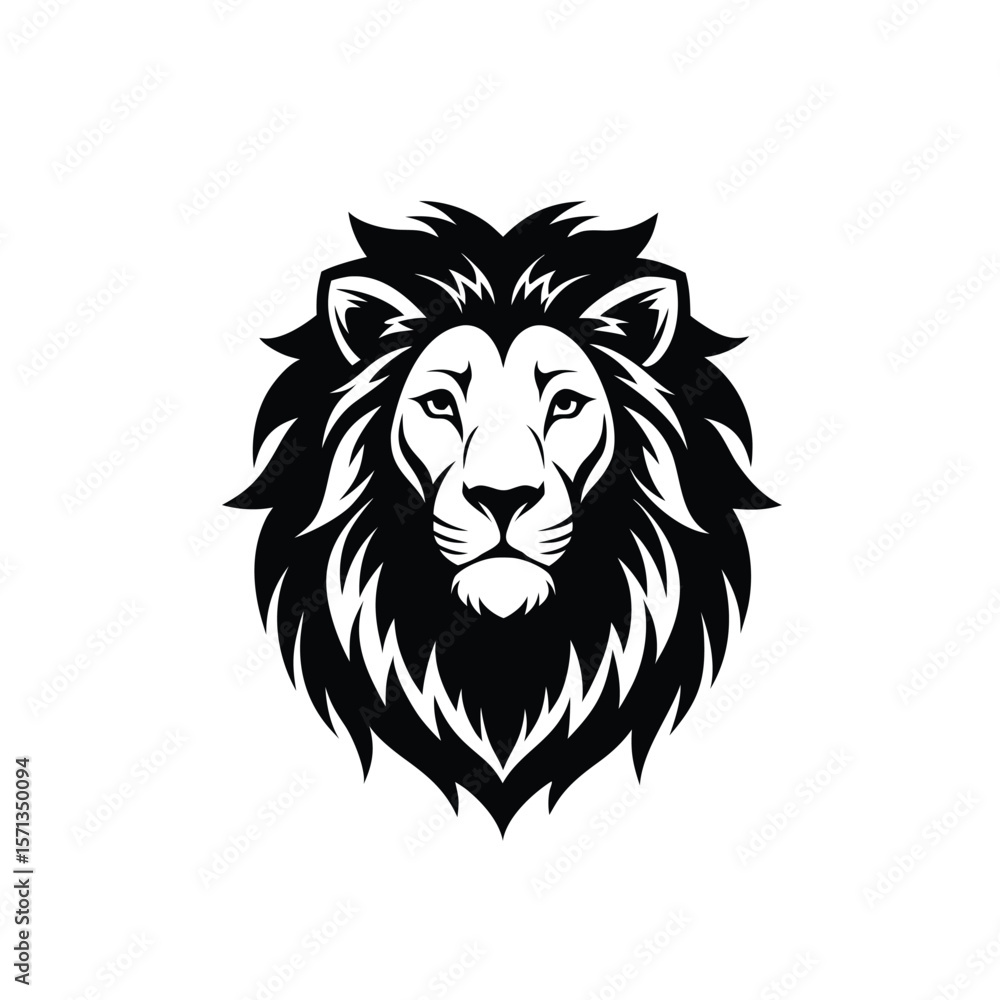 Fototapeta premium lion head vector