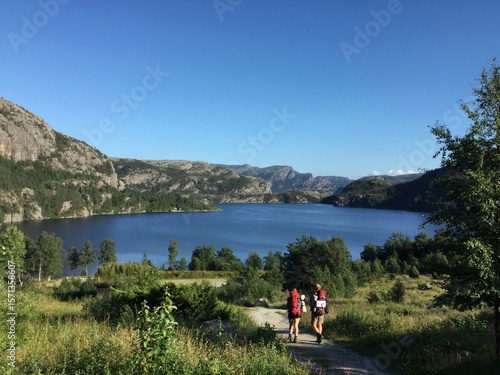 The Pulpit Rock hiking in Norway