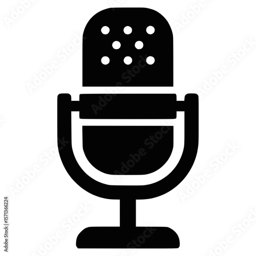 Studio Condenser Microphone Vector