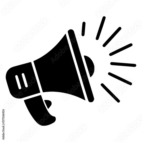 Megaphone with Sound Burst Icon