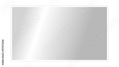 Transparent shiny glass plate. Clear glass showcase on a transparent background. Realistic laptop or TV screen glare or reflection. Vector illustration.