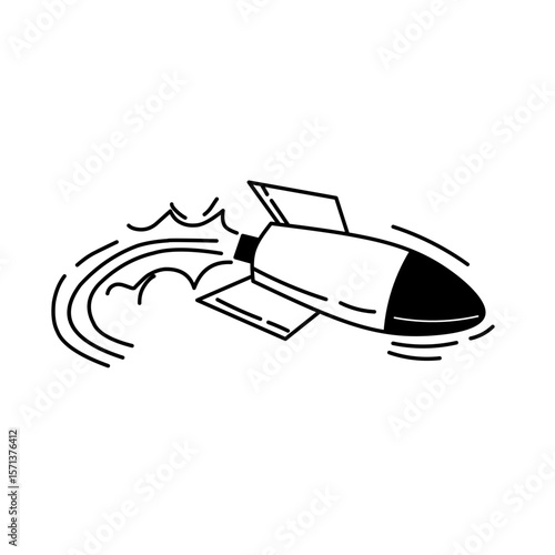 vector doodle bomb effect