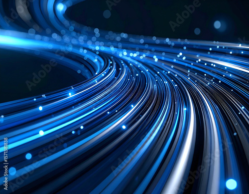 デジタル, 流れ, 視覚化, 疾走感, 背景, トンネル, はやさ, 光