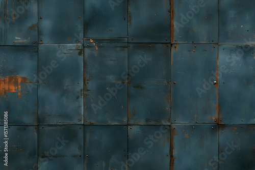Dark Blue Metal Texture Background Illustration