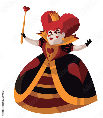 angry mad fantasy queen of hearts