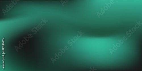 Abstract background Soft green light on dark black color wallapaper