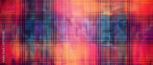 Colorful Plaid Abstract Background