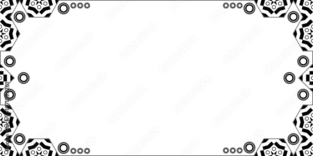 Fototapeta premium Seamless Transparent Art Deco Geometric Pattern for Background Layout Template