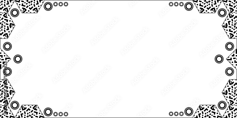 Fototapeta premium Seamless Transparent Art Deco Geometric Pattern for Background Layout Template