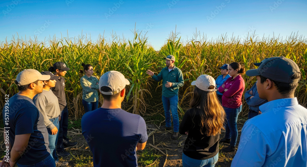 custom made wallpaper toronto digitalAgriculture Students in Cornfield: Learning and Growth in Farming
