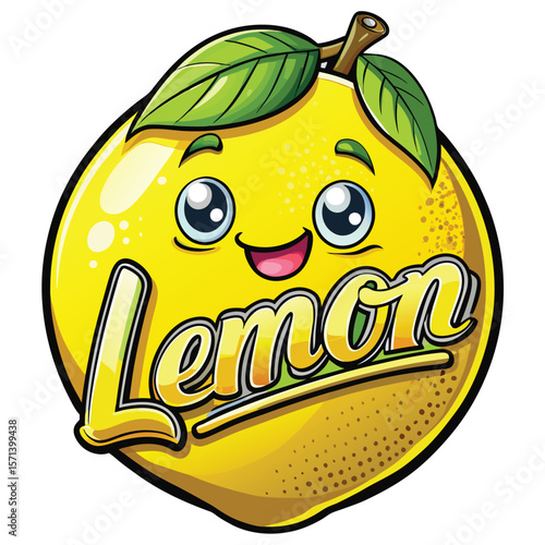 Cute lemon illustration